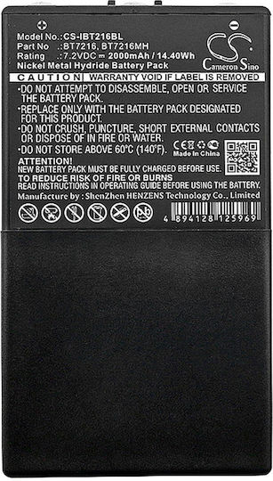 Батерия За Камера Crane Remote Control Itowa Boggy Combi Caja Spohn Bt7216 Nimh 7,2v 2000mah Cameron Sino