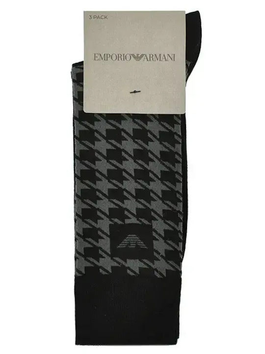 Emporio Armani Herren Socken Schwarz 3er Pack