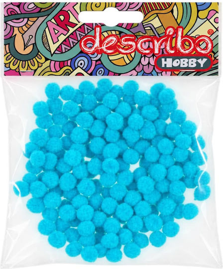 Describo Pompons 10mm Hellblaue 200 Stück