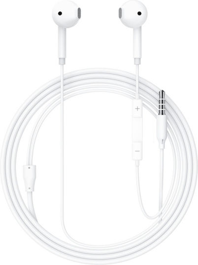 L14 Earbuds Handsfree Ακουστικά με Βύσμα 3.5mm Λευκό
