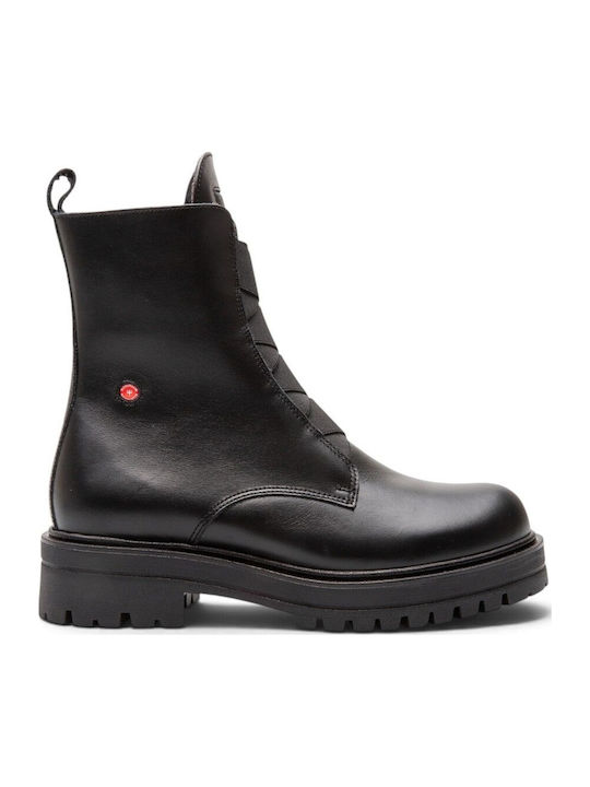 Robinson Leather Women's Combat Boots Black