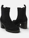 Suede Women's Chelsea Ankle Boots Black