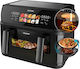 Cecotec Cecofry & Grill Duoheat 10000 Air Fryer με Διπλό Αποσπώμενο Κάδο 10lt Γκρι