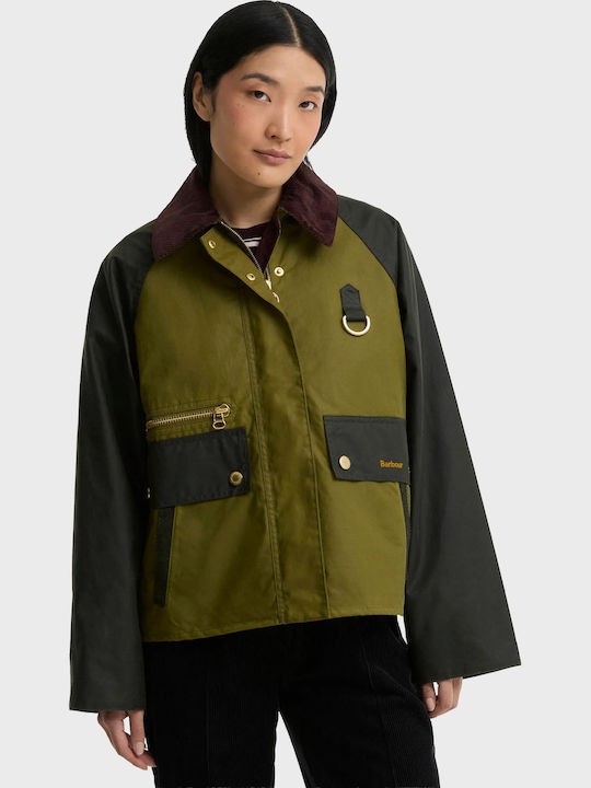 Barbour Cottingham Αθλητικό Μπουφάν Olive