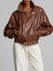 Women's Bomber Jacket Camel