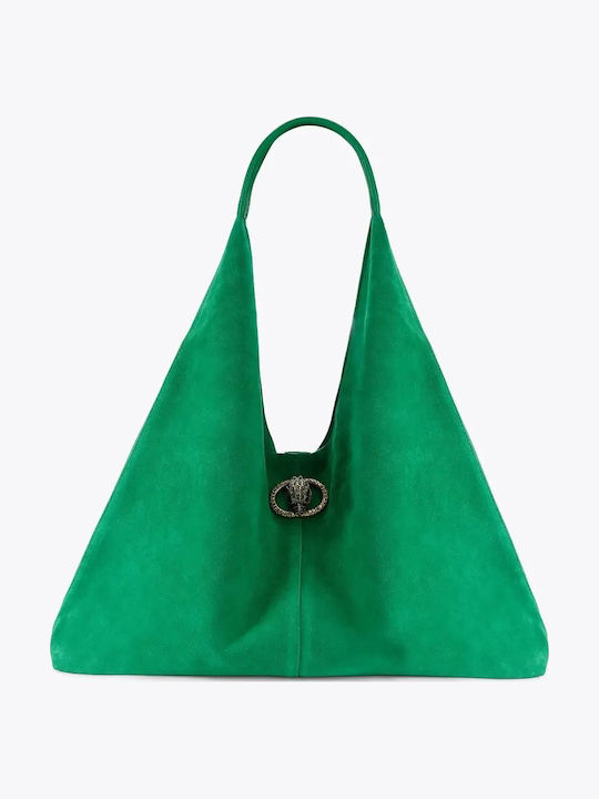 Chelsea Γυναικεία Hobo Τσάντα Suede Πράσινη