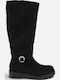 Suede Women's Black Boots