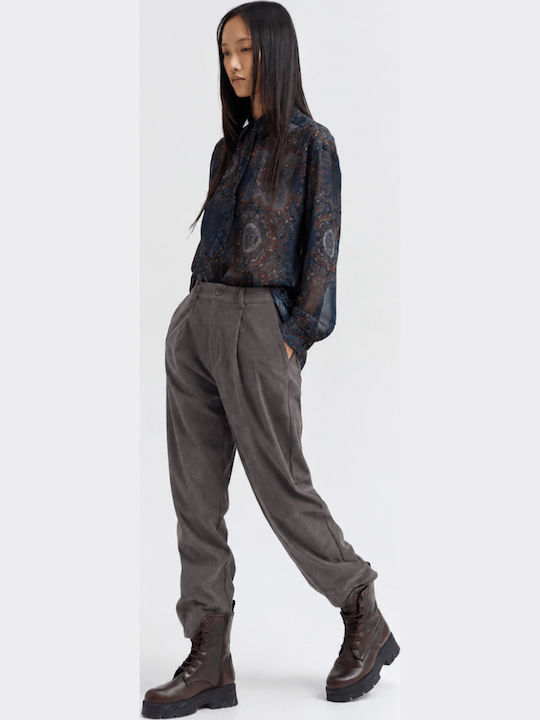 Namaste Women's Corduroy Trousers with Rubber B...