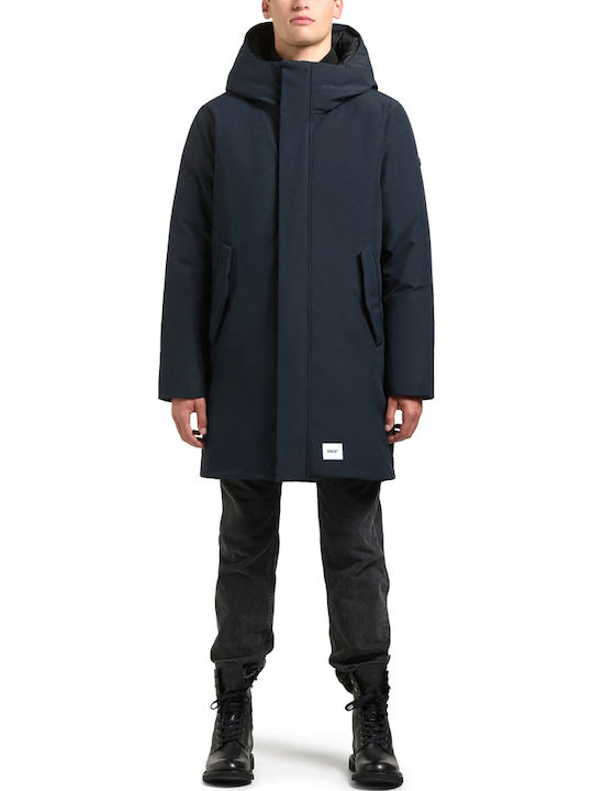 Khujo Winter Herren Jacke Winddicht Blau