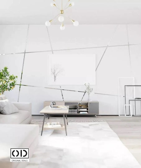 Bandă Adezivă Decorativă Autoadezivă pentru Pereți Mobilier Nichel Oțel Inoxidabil Rezistentă la Apă și Intemperii Interior Exterior 5 M X 1 Cm Grosime 0,4 Mm Crom Argintiu Original Deals