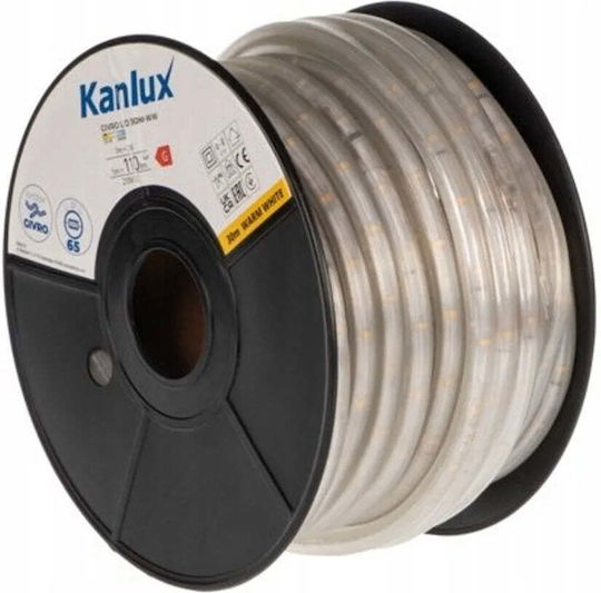 Kanlux Waterproof LED Strip Natural White Light 30m With Power Supply