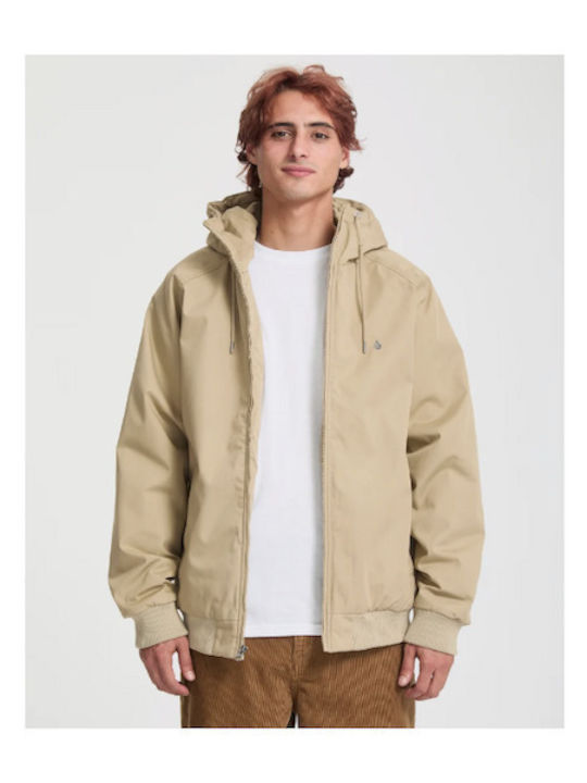 Volcom Herren Jacken Wasserdicht Khaki