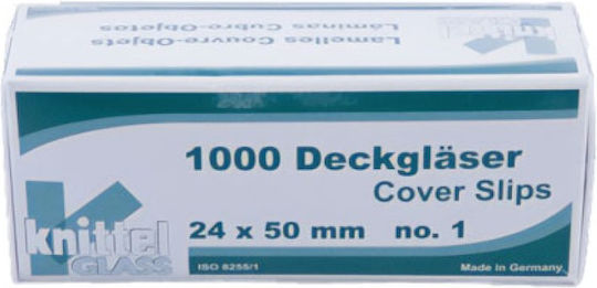 Cover Slides Germany Various Sizes 22x22mm 100 Pieces