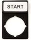 Spamel Description Plate Start Rectangular Black 29.4x44mm St22-1901p04