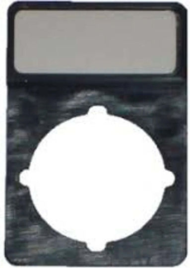 Spamel Schwarzes Rechteckiges Schild Ohne Druck St22-1901p01