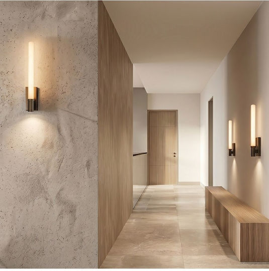 Zambelis Lights Стенен осветителен уред с вграден LED бронзов