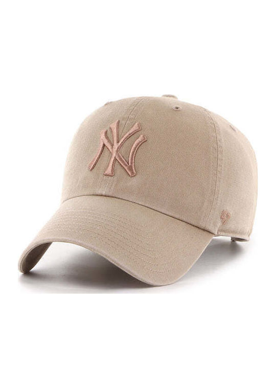 New York Yankees Clean Up Шапка с козирка – Бежов с розово-златно лого