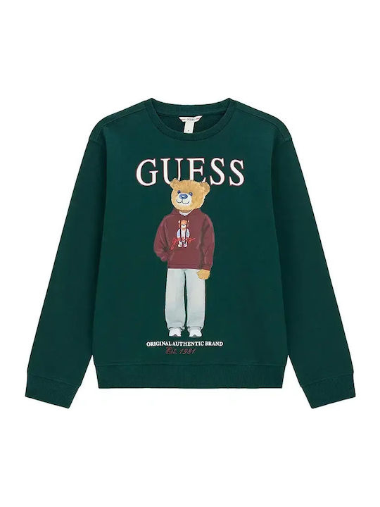 Guess Детско Суичър Зелен Ls Active Top