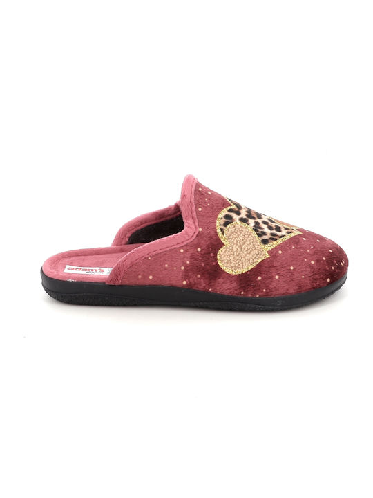 Adam's Shoes Women's Winter Slippers Burgundy