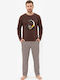 Soccus Soccus Herrenpyjamas Winter Braun