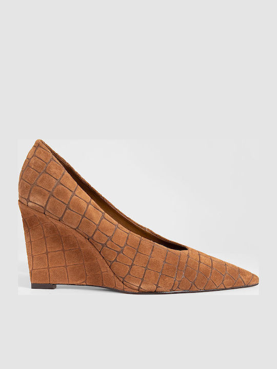 Carrano Wildleder Spitzen Pumps mit Hohem Absat...