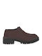 Suede Γυναικεία Loafers σε Καφέ Χρώμα