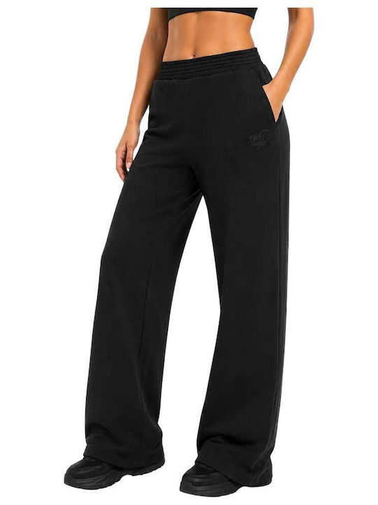 Pantaloni de Trening cu Pantaloni Evazați Negri