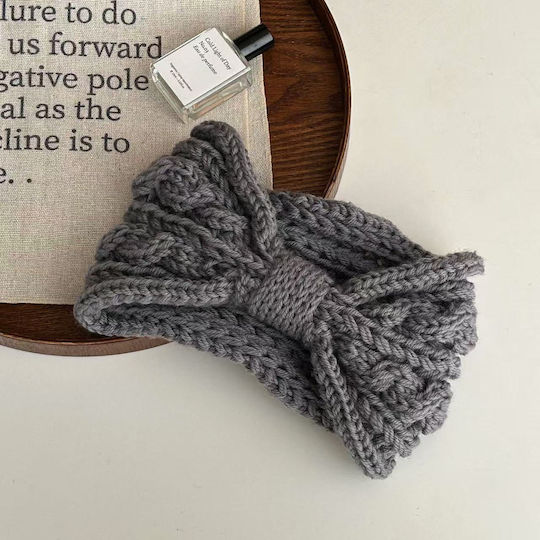 Unisex Knitted Headband in Grey Colour
