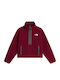 Fleece Γυναικεία Ζακέτα με Φερμουάρ Burgundy Crush