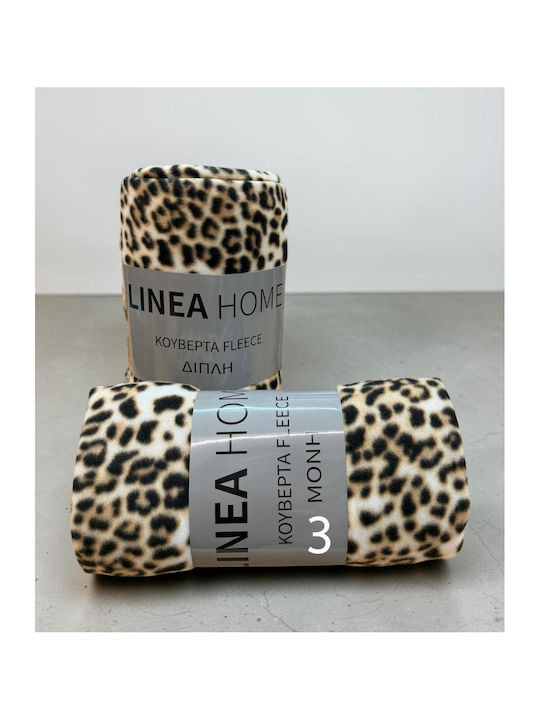 Linea Home Fleece Single Blanket 150x200cm Ecru
