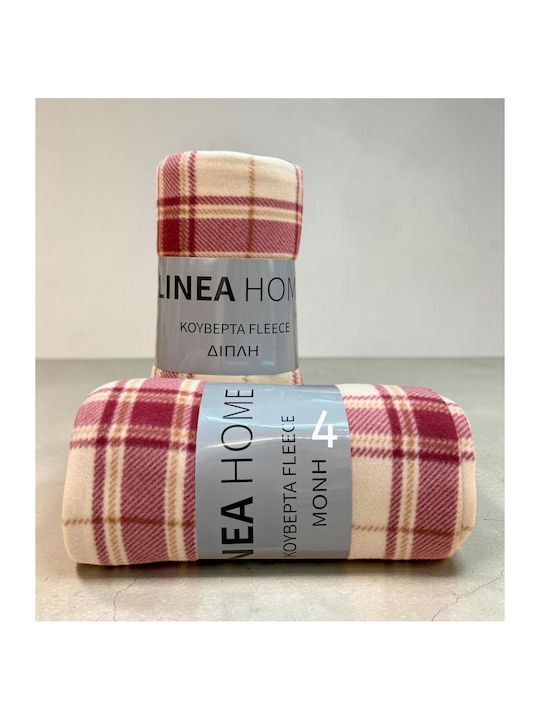 Linea Home Single Fleece Blanket 150x200cm Beige