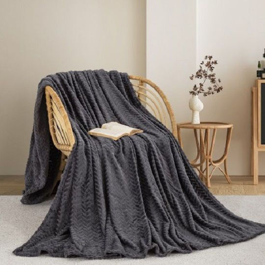 Adam Home 550 Одеяло Fleece Полудвойно 180x240см Grey