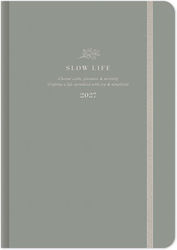 adBook Slow Life Ημερήσια Ατζέντα B6 2027 Γκρι ...