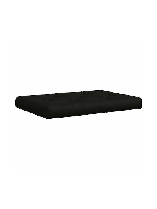 vidaXL Gartenstuhlkissen Paletten Schwarz 80x120cm