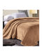 Pop Corn Blanket Fleece Single 160x240cm Brown
