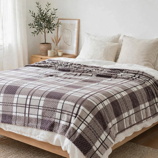 Go Smart Home Fleece-Decke Übergröße 220x240cm Grau