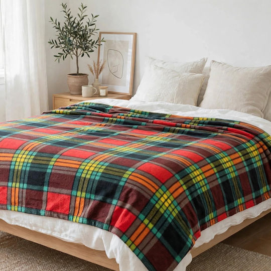 Go Smart Home Одеяло Fleece Двойно 220x240см. Многоцветно