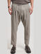 Men's Trousers Elastic Slim Fit Beige