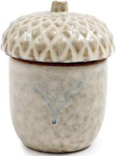 Decorative Acorn 014.or6656 Diameter 8.5x11cm Ecru Ceramic