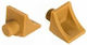 Cometic Plastic Shelf Bracket in Brown Colour 13mm