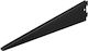 Malys Group Heavy-Duty Corner Shelf Bracket Made of Metal in Black Colour