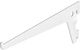 Malys Group Heavy-Duty Shelf Bracket Made of Stainless Steel in White Colour