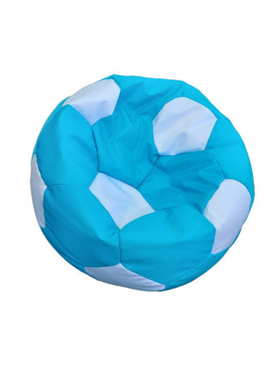Pouf Sessel Wasserdichte Ball Türkis Weiß 75x75...