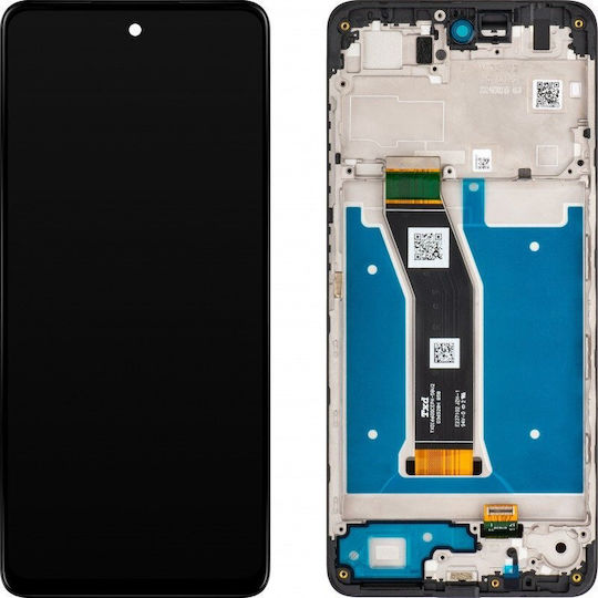 Motorola Moto G04 Display LCD Cu Mecanism Tactil Cu Ramă Culoare Full Face Negru Pachet Serviciu Original