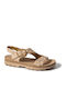 Leather Women's Sandals Rose Gold