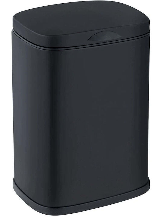 Wenko Металически Кош За Пране с Капак 16x18.5x25см Черен
