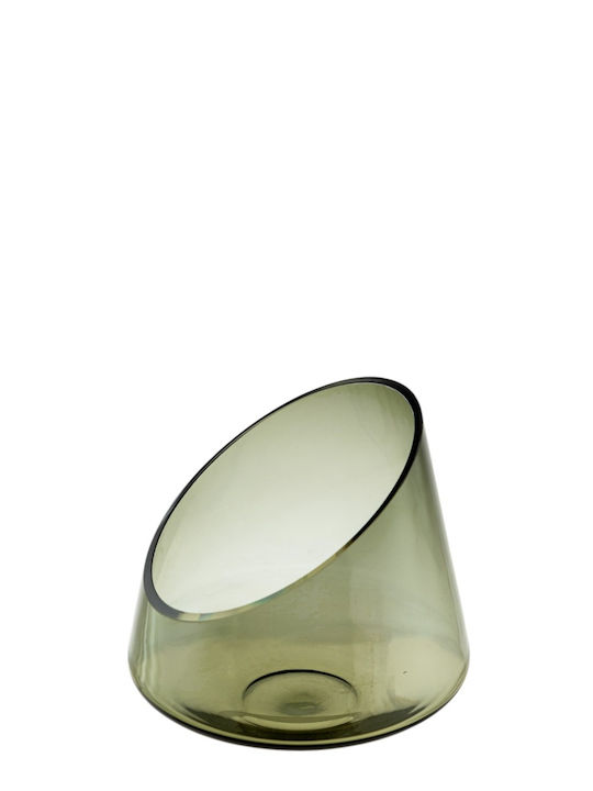 Zen Collection Kerzenhalter Glas in Grau Farbe 19,8x19x19,8cm