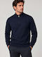 Men's Knitted Cardigan Dark Blue
