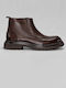 Leather Men's Boots Brown