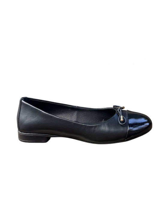 Sider Collection Δερμάτινες Γυναικείες Μπαλαρίνες Μαύρες Sider Collection Δερμάτινες Γυναικείες Μπαλαρίνες Μαύρες